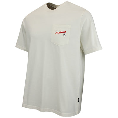 Malbon Golf T-Shirt - Vista Demand Tee - Ivory FA26