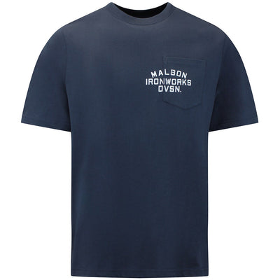 Malbon Golf T-Shirt - Vista Ironworks Tee - Blueberry FA26