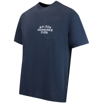 Malbon Golf T-Shirt - Vista Ironworks Tee - Blueberry FA26