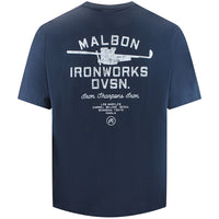 Malbon Golf T-Shirt - Vista Ironworks Tee - Blueberry FA26