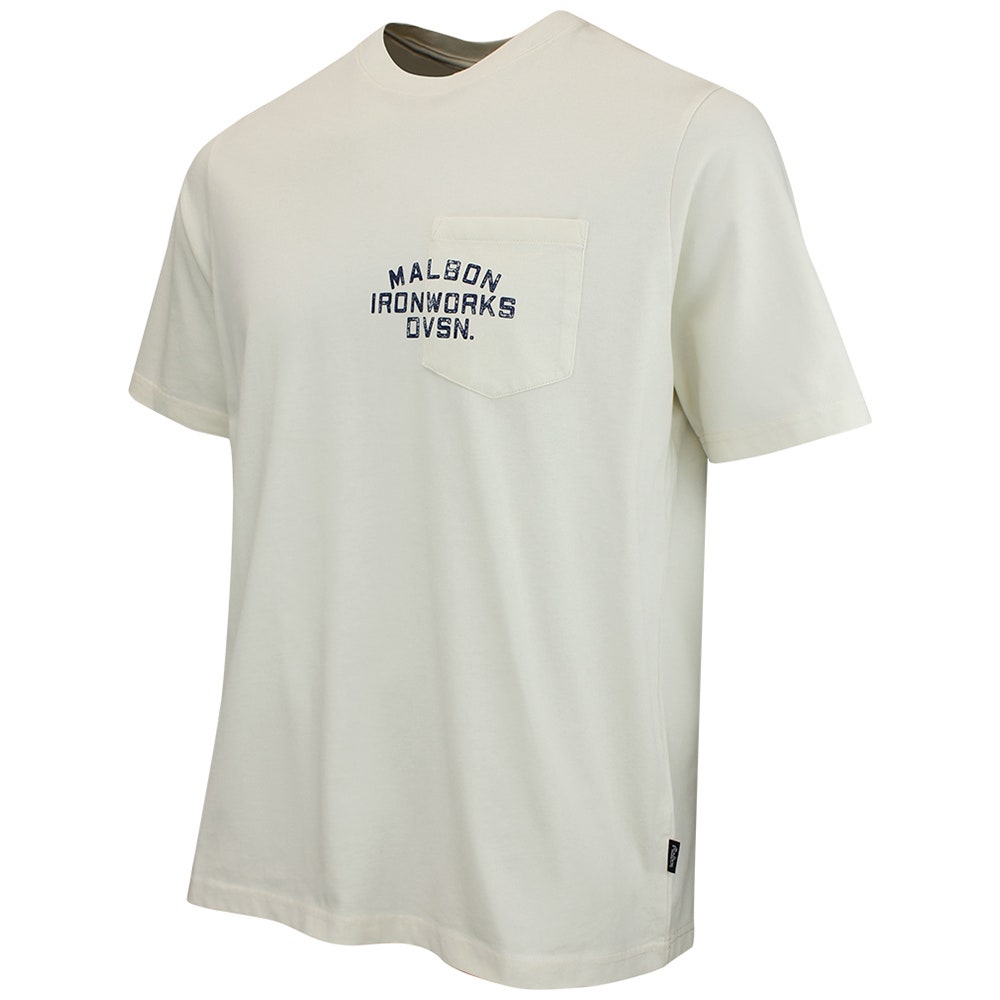 Malbon Golf T-Shirt - Vista Ironworks Tee - Ivory FA26