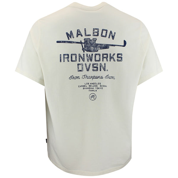Malbon Golf T-Shirt - Vista Ironworks Tee - Ivory FA26
