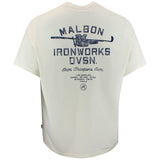 Malbon Golf T-Shirt - Vista Ironworks Tee - Ivory FA26