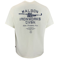 Malbon Golf T-Shirt - Vista Ironworks Tee - Ivory FA26