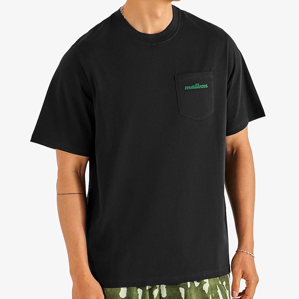 Malbon Golf T-Shirt - Vista Repair Tee - Black FA26