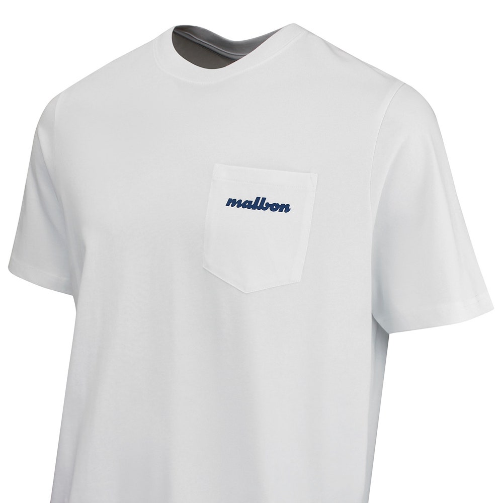 Malbon Golf T-Shirt - Vista Repair Tee - White FA26