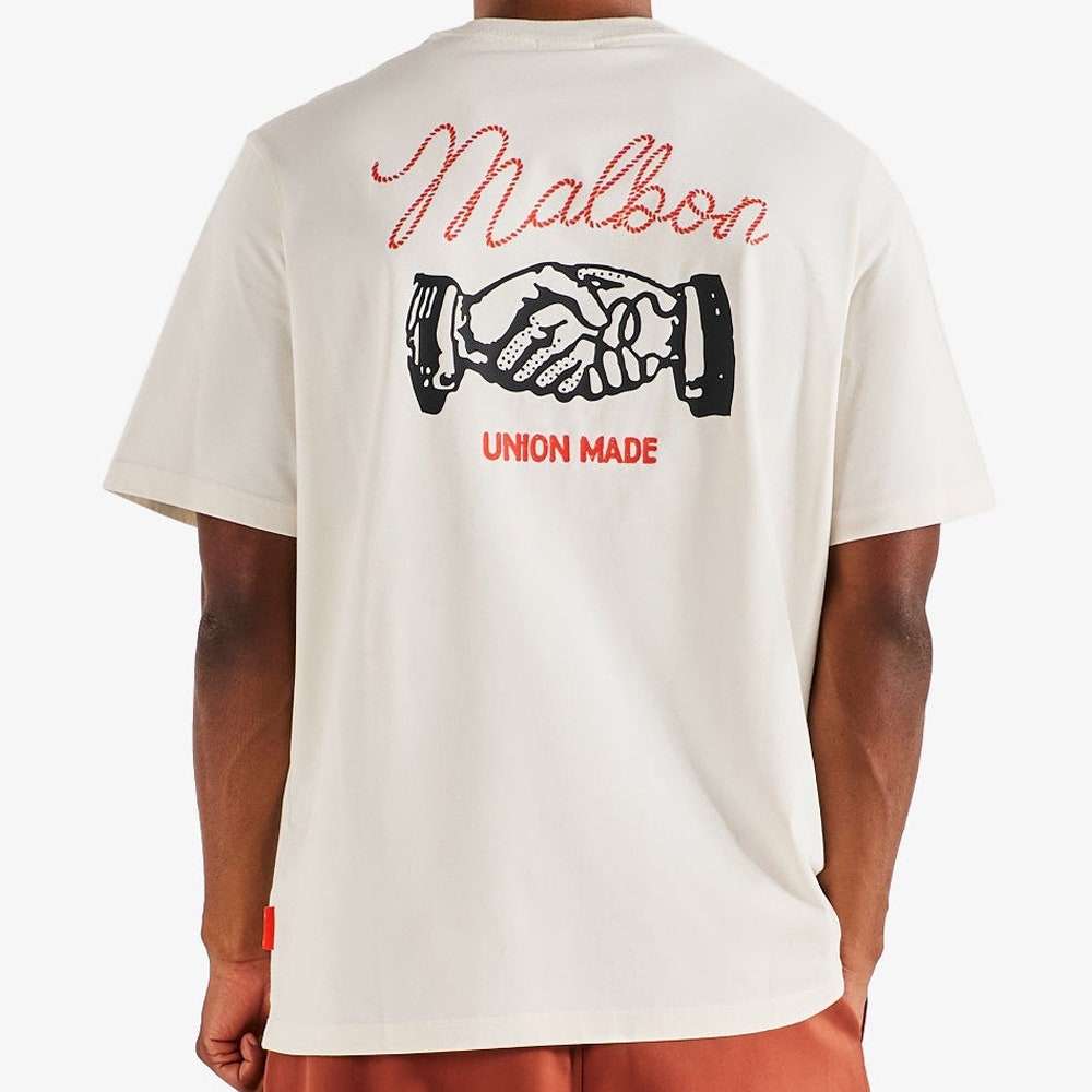 Malbon Golf T-Shirt - Vista Union Made Tee - Ivory FA26