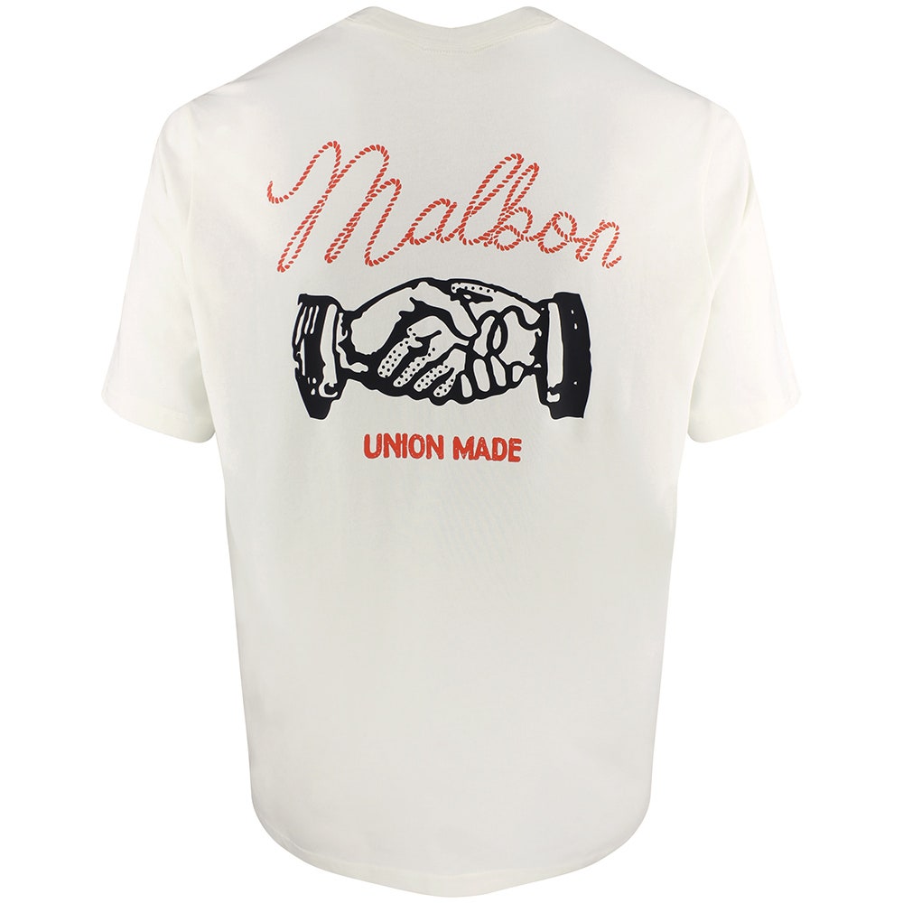 Malbon Golf T-Shirt - Vista Union Made Tee - Ivory FA26