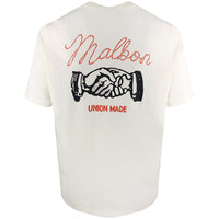 Malbon Golf T-Shirt - Vista Union Made Tee - Ivory FA26