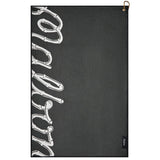 Malbon Golf Towel - Antilles Golf Towel - Dark Olive - Cream SS26