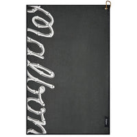 Malbon Golf Towel - Antilles Golf Towel - Dark Olive - Cream SS26
