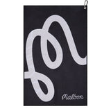 Malbon Golf Towel - Icons Microfibre - Black SS26