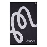 Malbon Golf Towel - Icons Microfibre - Black SS26