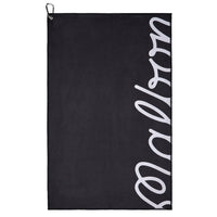 Malbon Golf Towel - Icons Microfibre - Black SS26