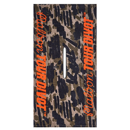 Malbon Golf Towel - Tour Divot Camo Towel - Bark Camo SS26