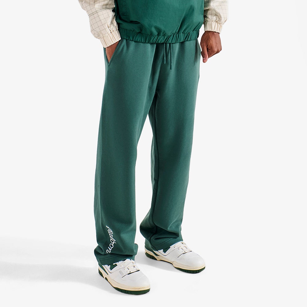 Malbon Golf Trousers - Bon Script Sweatpant - Hunter Green HO25