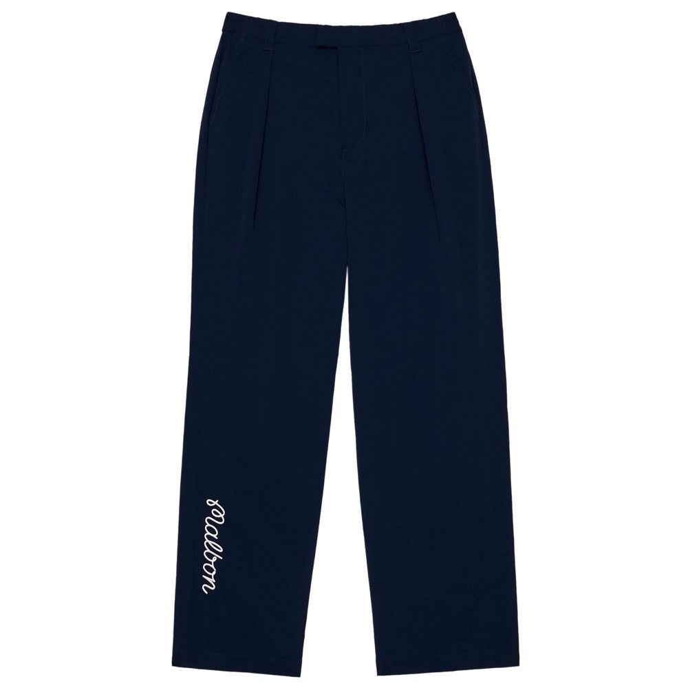 Malbon Golf Trousers - Magnolia Pleated Pant - Navy SS25