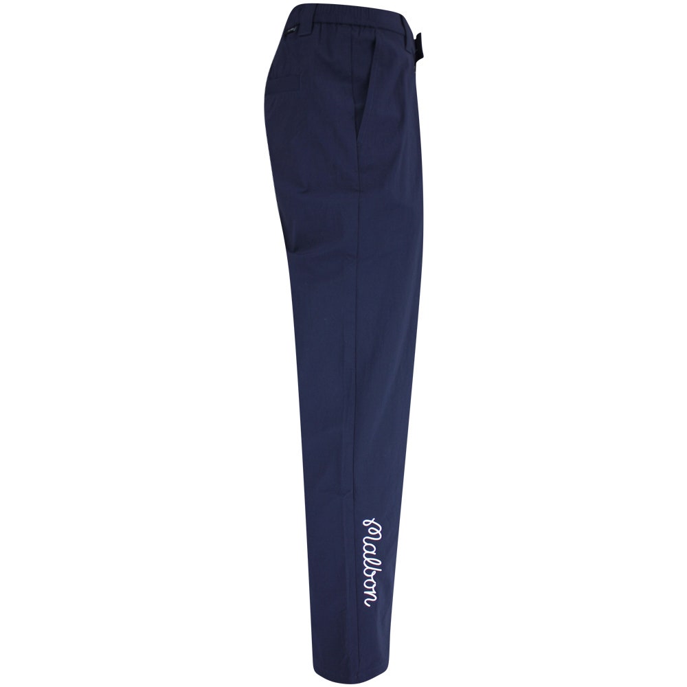 Malbon Golf Trousers - Magnolia Pleated Pant - Navy SS25