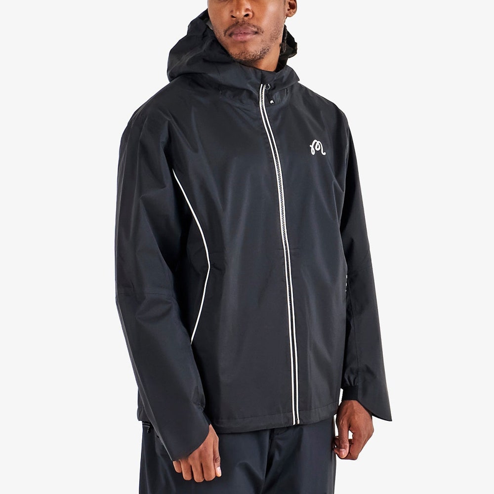 Malbon Waterproof Golf Jacket - Cloud Burst Rain Jkt - Black 2026