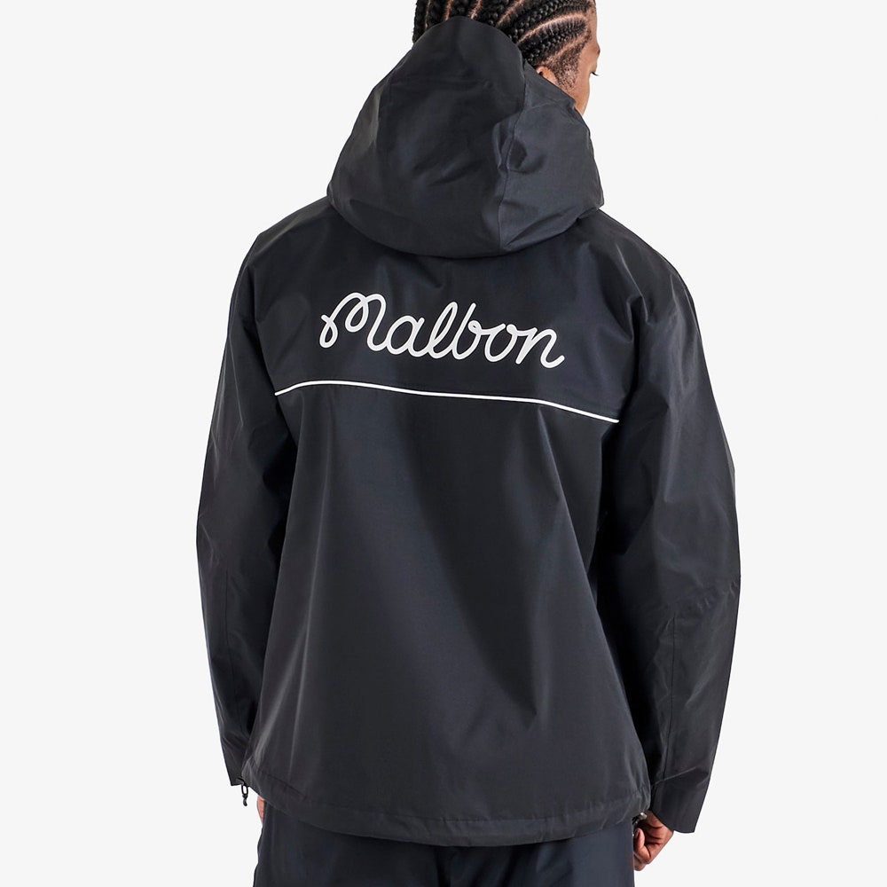 Malbon Waterproof Golf Jacket - Cloud Burst Rain Jkt - Black 2026
