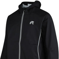 Malbon Waterproof Golf Jacket - Cloud Burst Rain Jkt - Black 2026