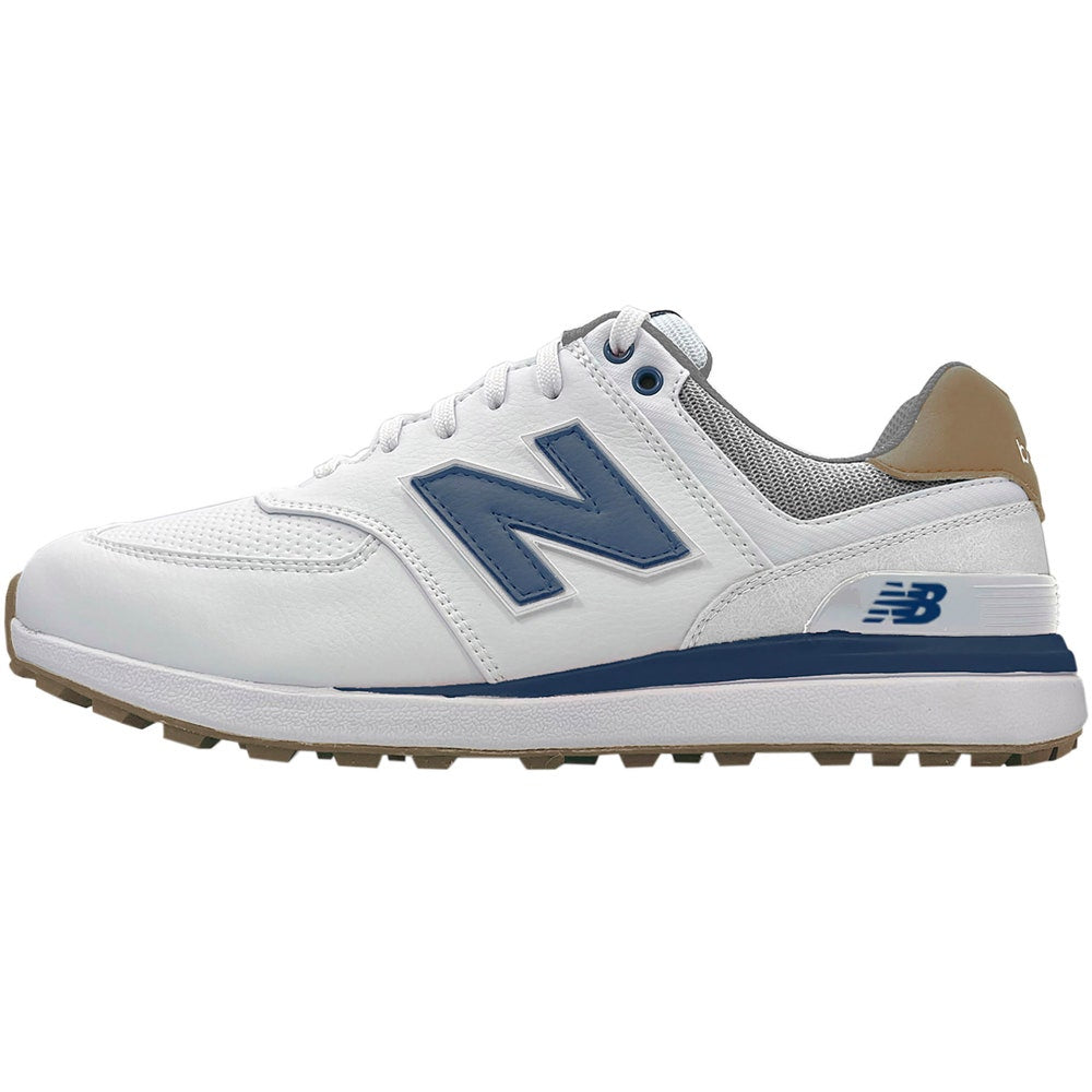 New Balance Golf Shoes - 574 Greens V2 - White - Navy 2024