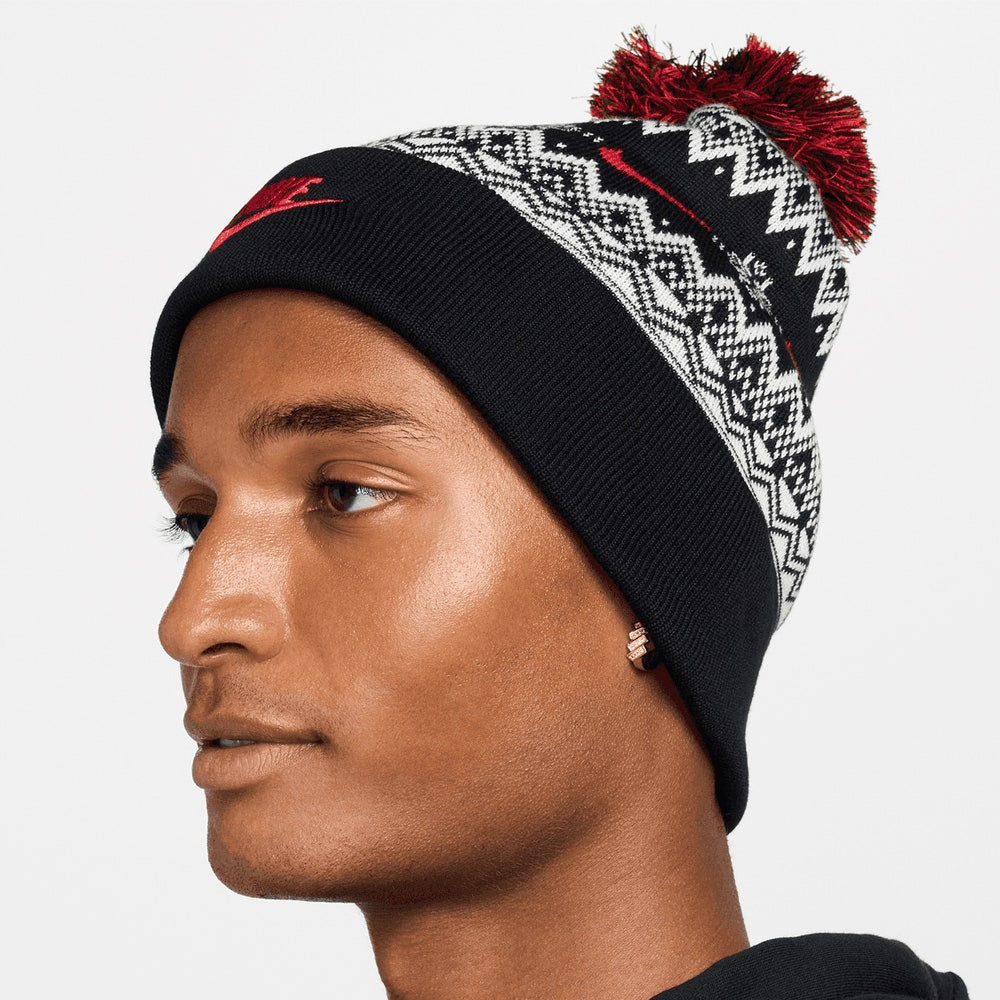 Nike Golf Beanie - NK Fair Isle Bobble - Black 2025