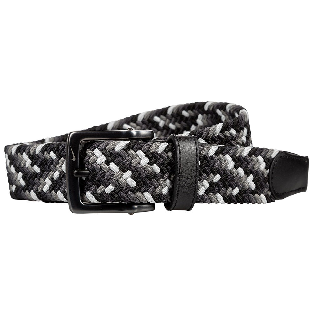 Nike Golf Belt - Tour Stretch Woven - Dk Grey Multi 2026