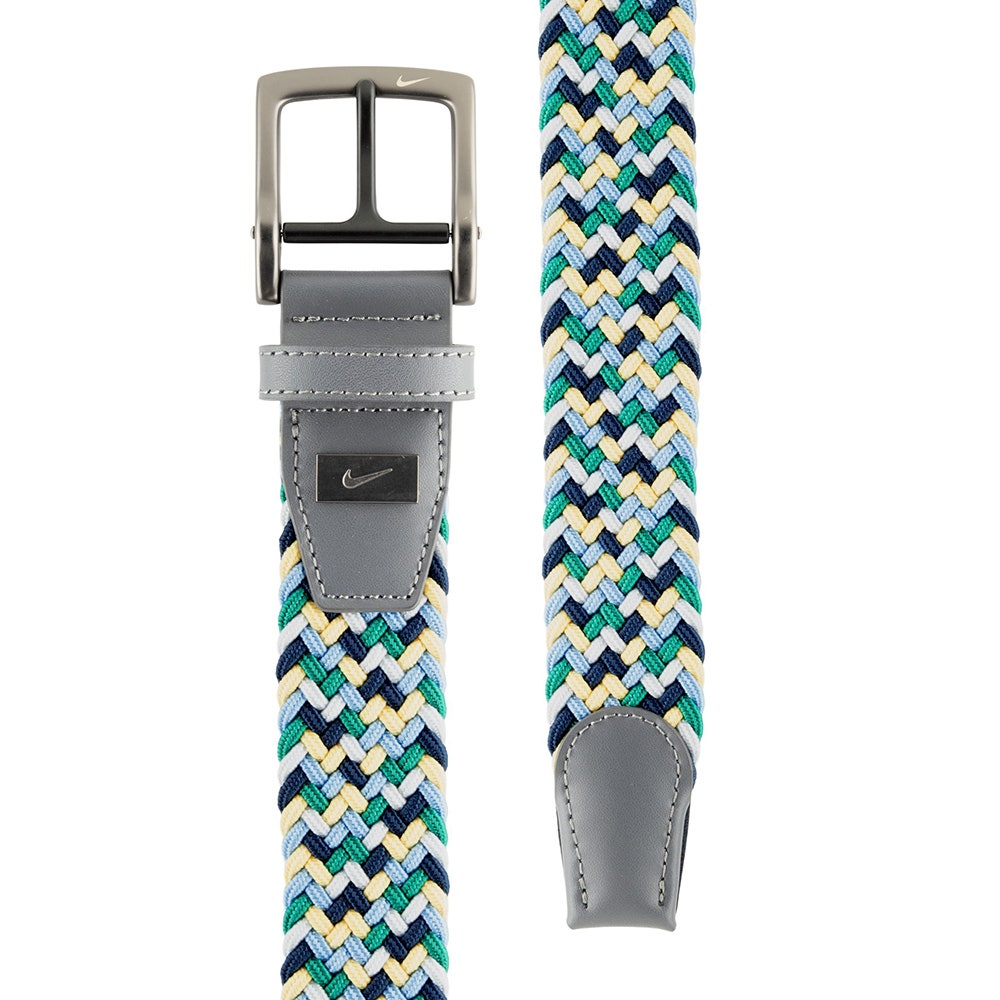 Nike Golf Belt - Tour Stretch Woven - Green Multi 2026