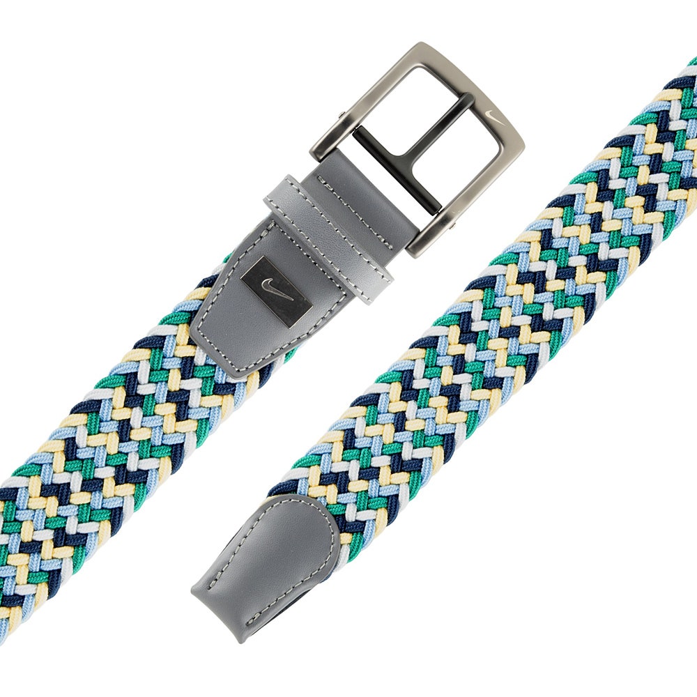 Nike Golf Belt - Tour Stretch Woven - Green Multi 2026