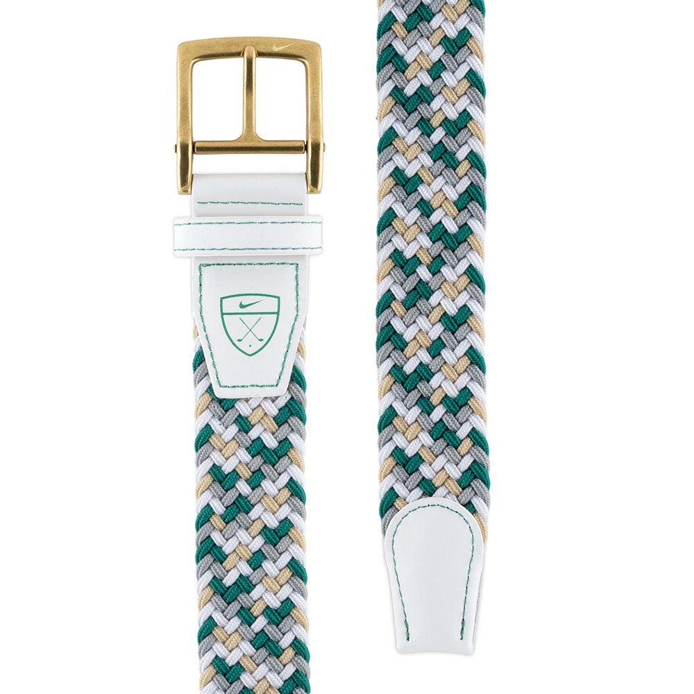 Nike Golf Belt - Tour Stretch Woven NRG - Green Multi 2026