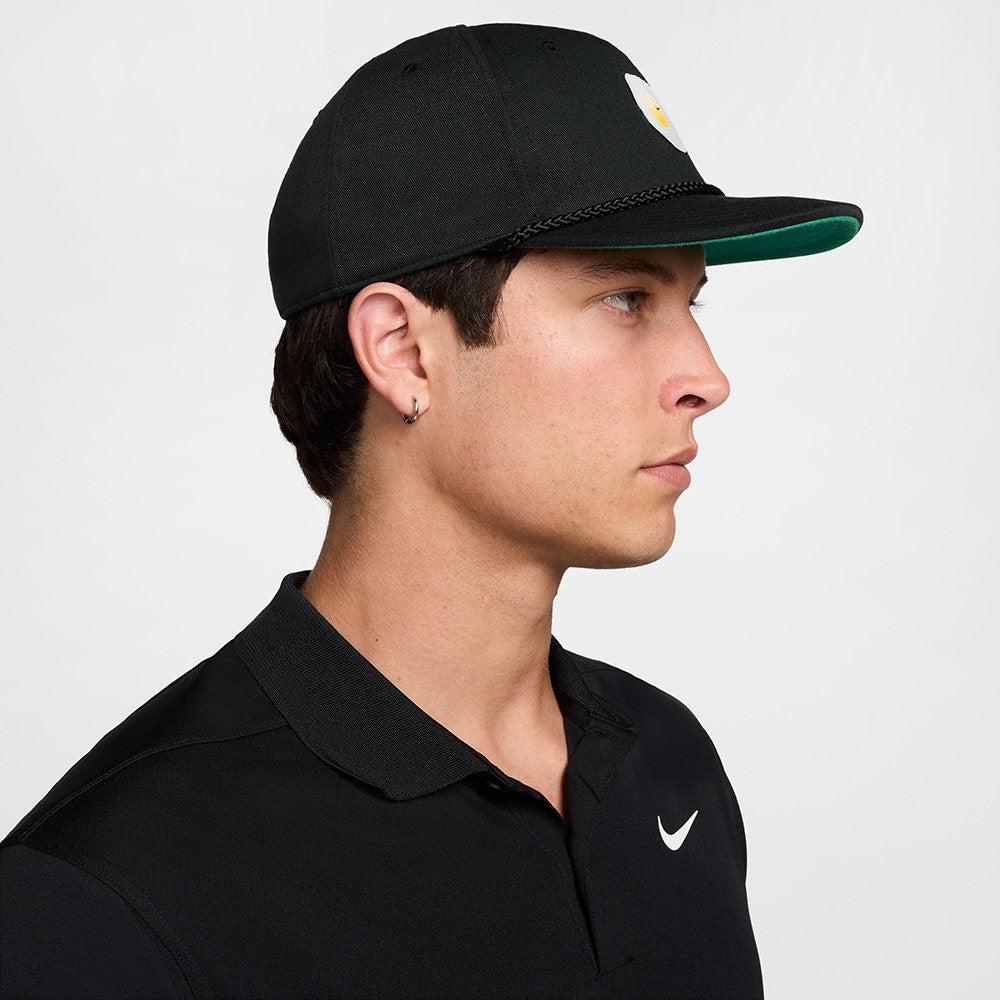 Nike Golf Cap - NK DF Fried Egg Rope Snapback - Black SP26