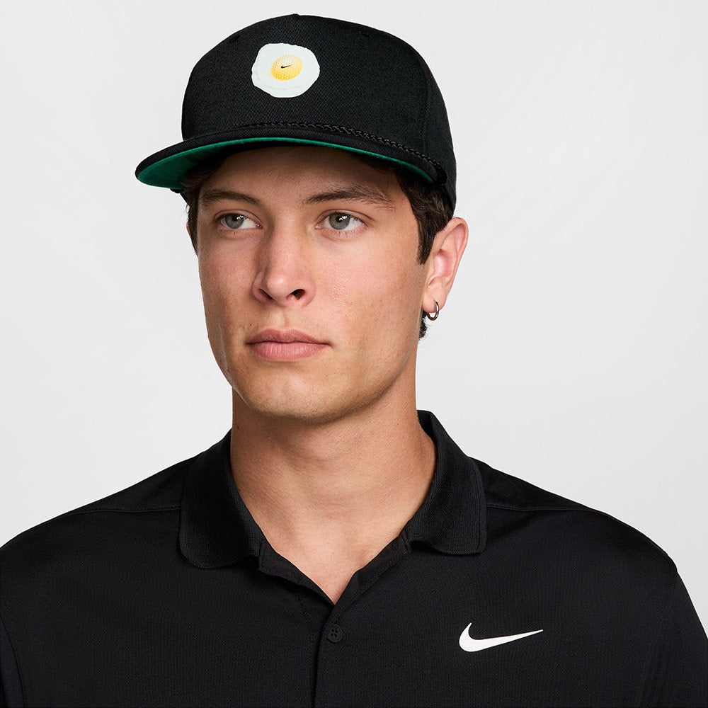 Nike Golf Cap - NK DF Fried Egg Rope Snapback - Black SP26