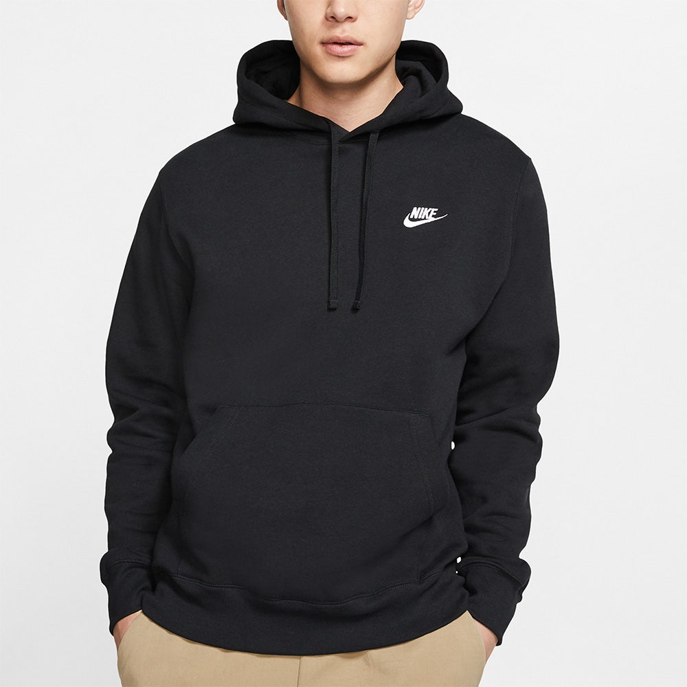 Nike Golf Hoodie - NSW Club Fleece Pullover - Black SP25