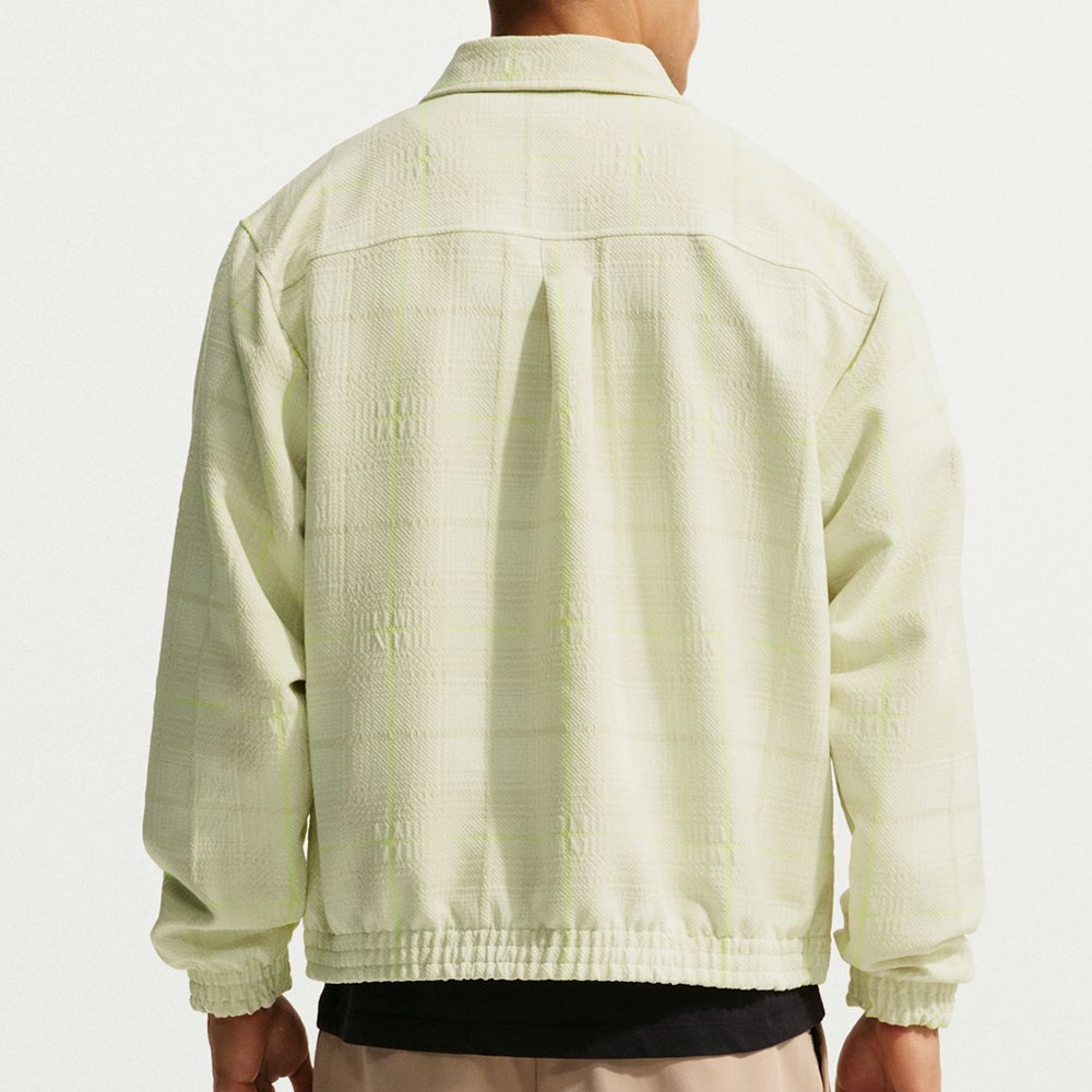 Nike Golf Jacket - NK Tartan Loose Fit Shacket - Sail SP26
