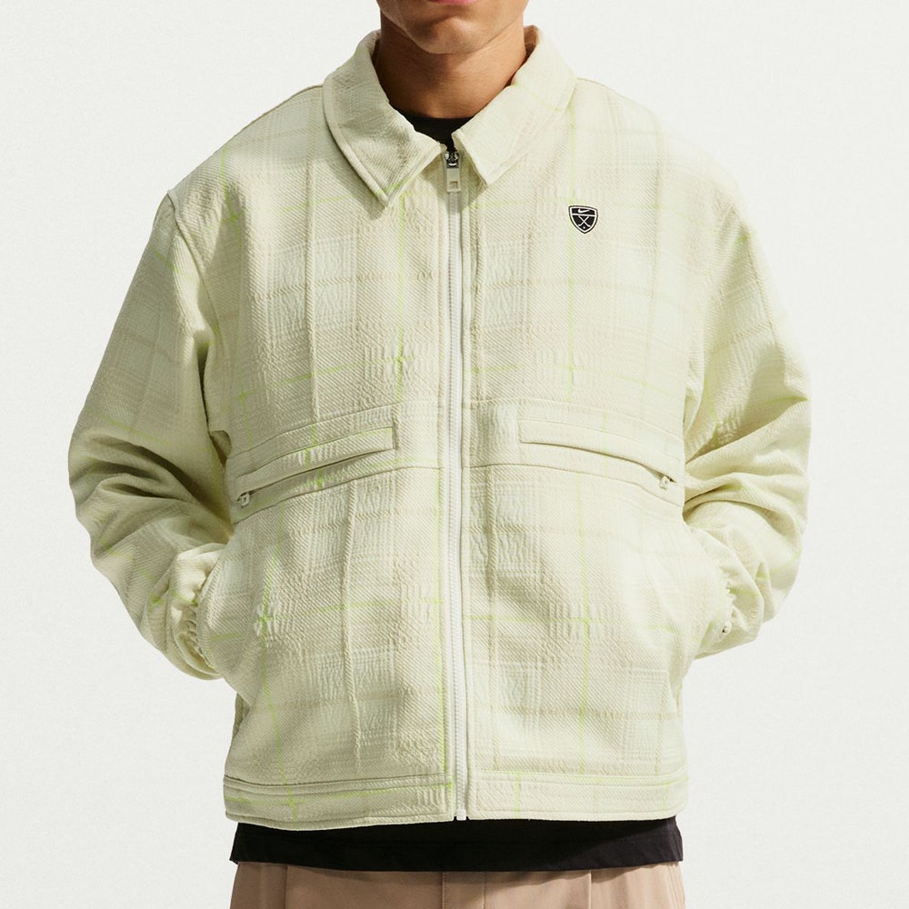 Nike Golf Jacket - NK Tartan Loose Fit Shacket - Sail SP26