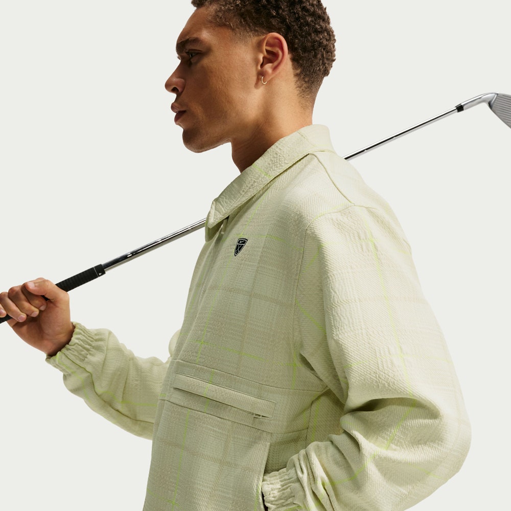 Nike Golf Jacket - NK Tartan Loose Fit Shacket - Sail SP26