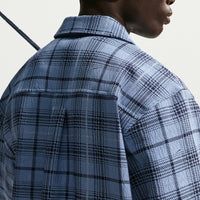 Nike Golf Jacket - NK Tartan Loose Fit Shacket - Work Blue SU26