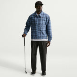 Nike Golf Jacket - NK Tartan Loose Fit Shacket - Work Blue SU26