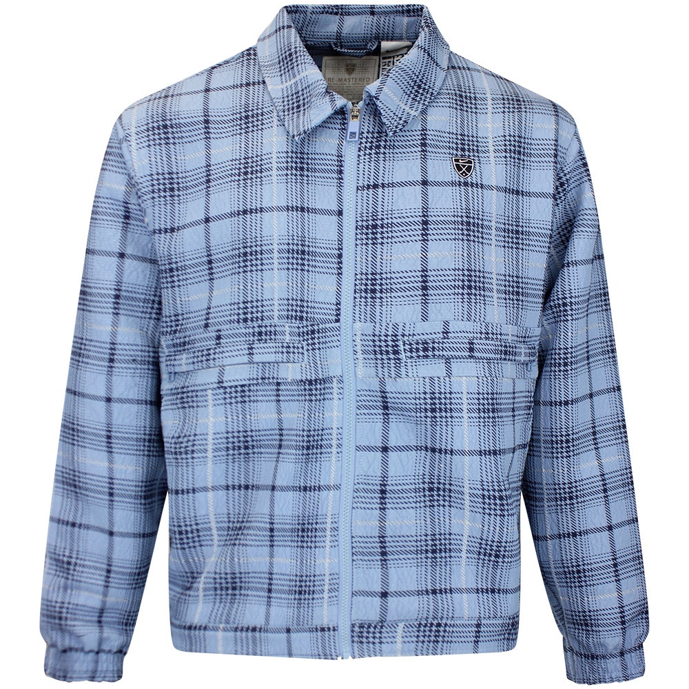 Nike Golf Jacket - NK Tartan Loose Fit Shacket - Work Blue SU26