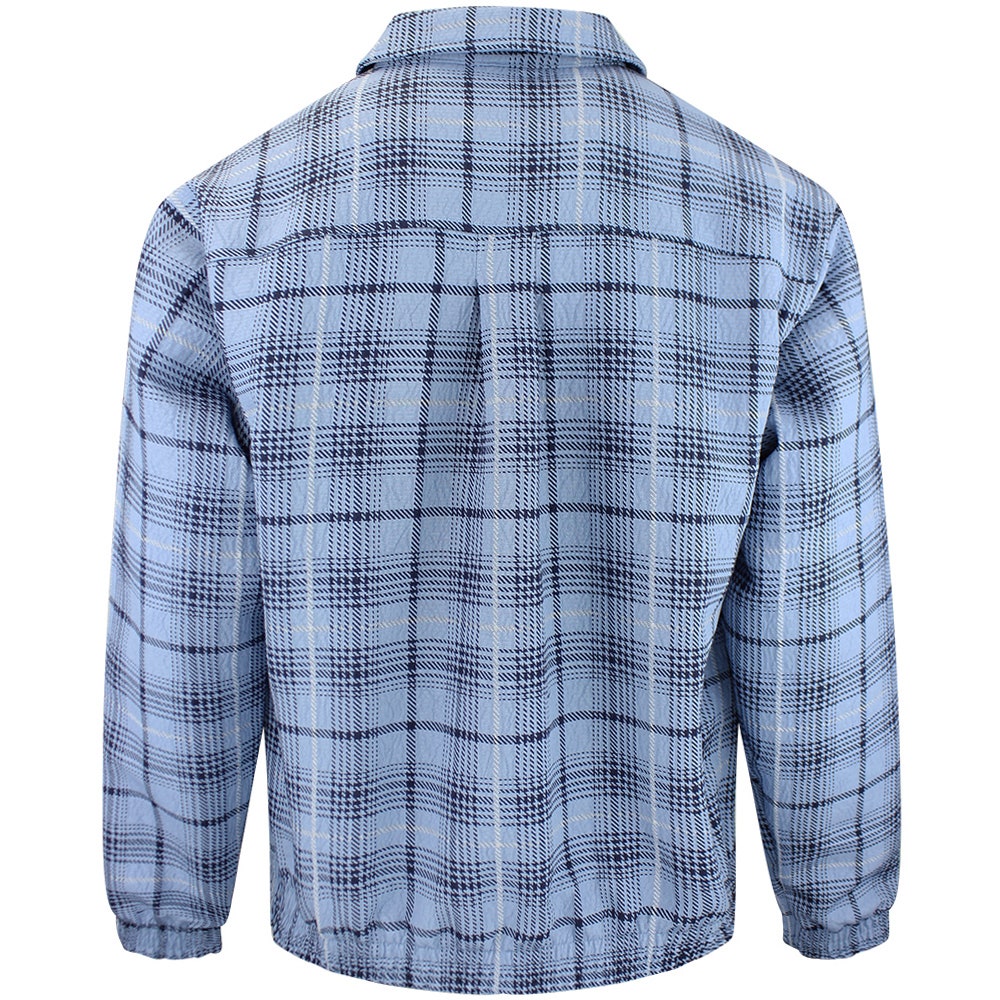 Nike Golf Jacket - NK Tartan Loose Fit Shacket - Work Blue SU26