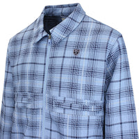Nike Golf Jacket - NK Tartan Loose Fit Shacket - Work Blue SU26