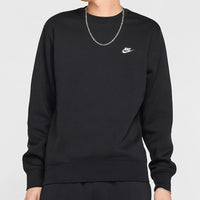 Nike Golf Jumper - NK Club Brushback Crew Neck - Black SP26