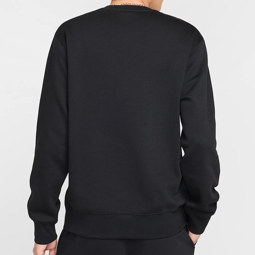 Nike Golf Jumper - NK Club Brushback Crew Neck - Black SP26