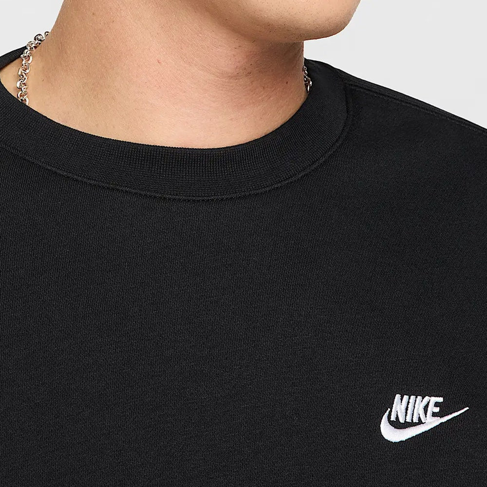 Nike Golf Jumper - NK Club Brushback Crew Neck - Black SP26