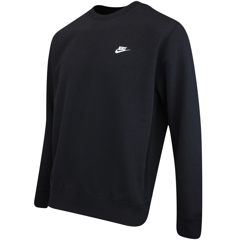 Nike Golf Jumper - NK Club Brushback Crew Neck - Black SP26