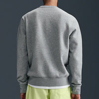 Nike Golf Jumper - NK Club Brushback Crew Neck - Dk Grey Heather SP26