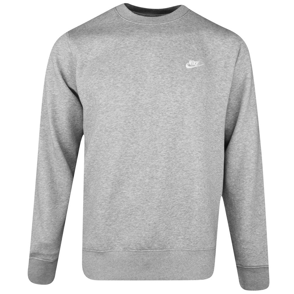 Nike Golf Jumper - NK Club Brushback Crew Neck - Dk Grey Heather SP26