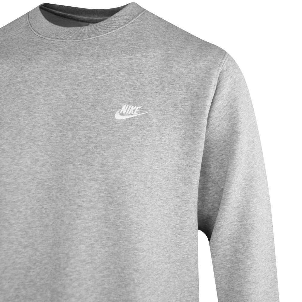 Nike Golf Jumper - NK Club Brushback Crew Neck - Dk Grey Heather SP26