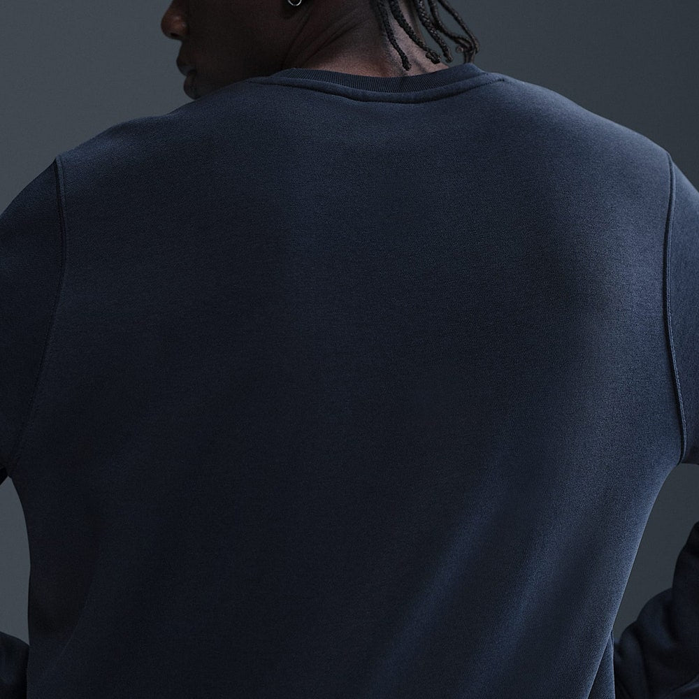 Nike Golf Jumper - NK Club Brushback Crew Neck - Obsidian SP26
